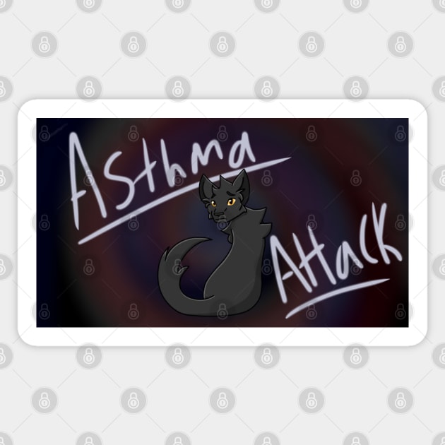 Breezepelt Asthma Attack Sticker by ceolsonart